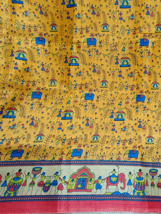 Semi Silk Saree - ON SALE