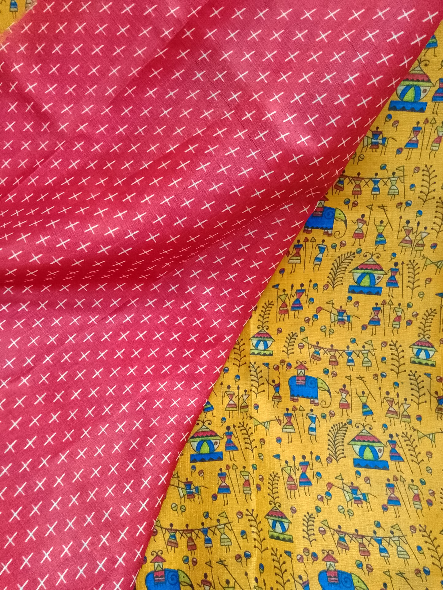 Semi Silk Saree - ON SALE